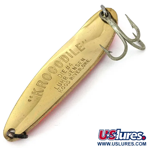 Luhr Jensen Krocodile #4, złoto, 19 g błystka wahadłowa #15104