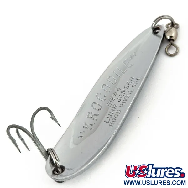 Luhr Jensen Krocodile #4, Chrom, 19 g błystka wahadłowa #15224
