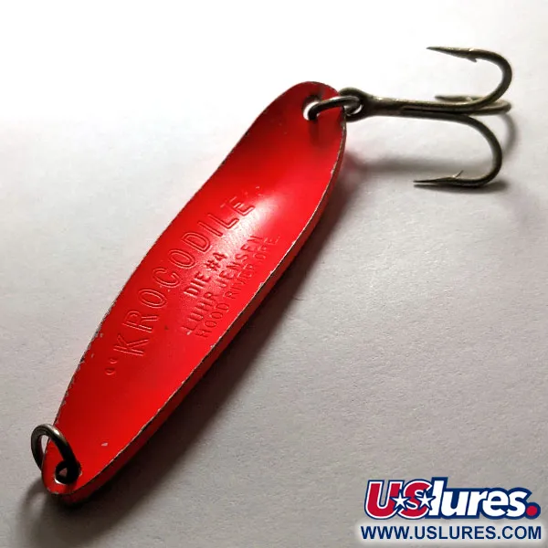 Luhr Jensen Krocodile #4, czerwony, 19 g błystka wahadłowa #15279