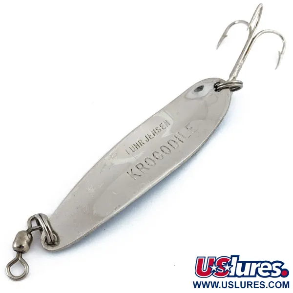 Luhr Jensen Krocodile #4, Chrom/niebieski, 14 g błystka wahadłowa #15378