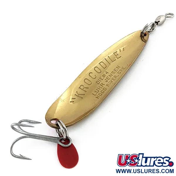 Luhr Jensen Krocodile #4, złoto, 14 g błystka wahadłowa #15399