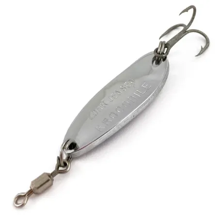 Luhr Jensen Krocodile, Chrom/niebieski hologram, 7 g błystka wahadłowa #15869