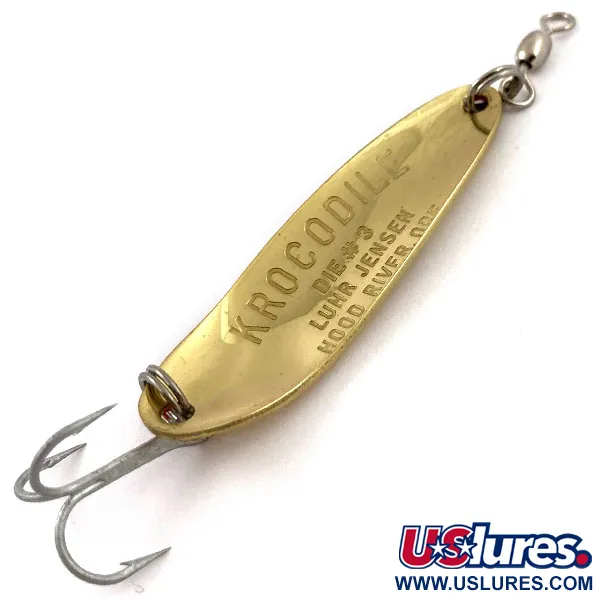 Luhr Jensen Krocodile #3, złoto, 10 g błystka wahadłowa #15493
