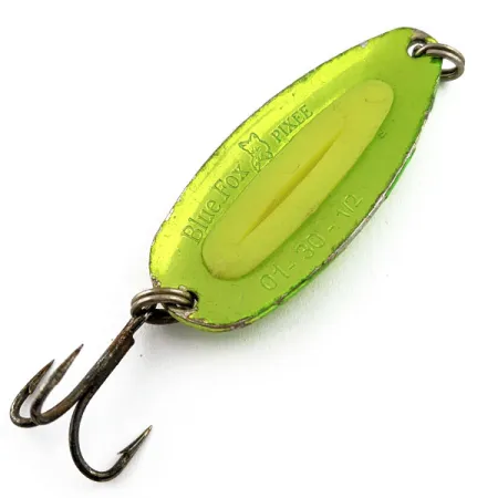 Blue Fox Pixee UV (świeci w ultrafiolecie), Żółty, 14 g błystka wahadłowa #15725