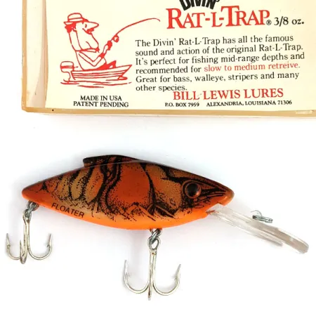 ​Bill Lewis DIVIN' MAG TRap Rat-L-Trap Floater, 10 g wobler #15912