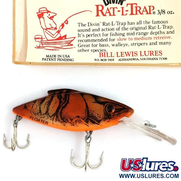  ​Bill Lewis DIVIN' MAG TRap Rat-L-Trap Floater, , 10 g wobler #15912