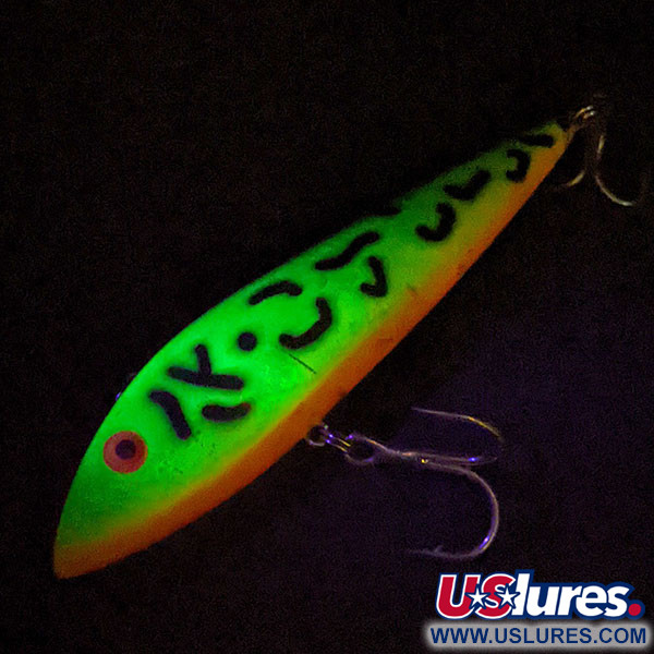  ​Cotton Cordell Ratt'l Spot Minnow UV (świeci w ultrafiolecie), Fire Tiger (Ognisty Tygrys), 19 g wobler #16092