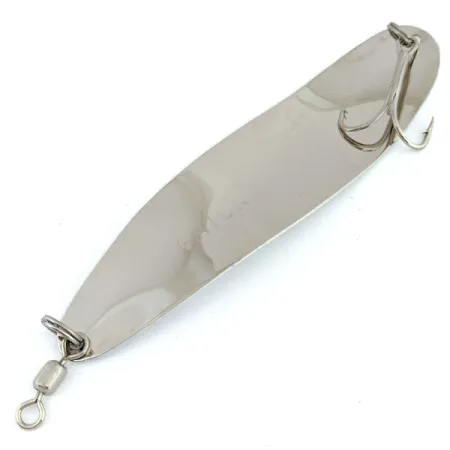 Gator (świeci w ciemności), Chrom/biały Glow - świeci w ciemności, 31 g błystka wahadłowa #15959