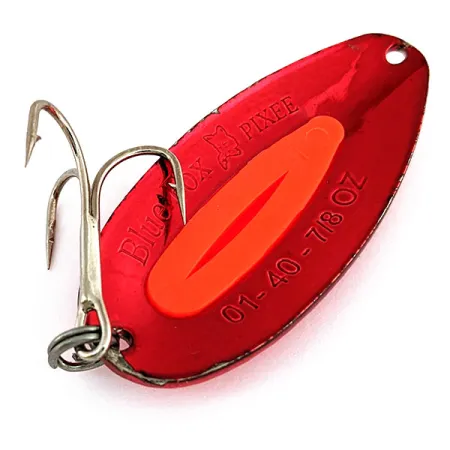 Blue Fox Pixee UV (świeci w ultrafiolecie), czerwony metallic UV - świeci w świetle ultrafioletowym, 24 g błystka wahadłowa #15972