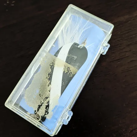 Starodawna antyzaczepowa Rex Spoon produkowane przez Weezel bait, Czarny biały, 12,5 g błystka wahadłowa #16151