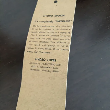 Hydro Lures Błystka antyzaczepowa Hydro Spoon, 14 g błystka wahadłowa #16325