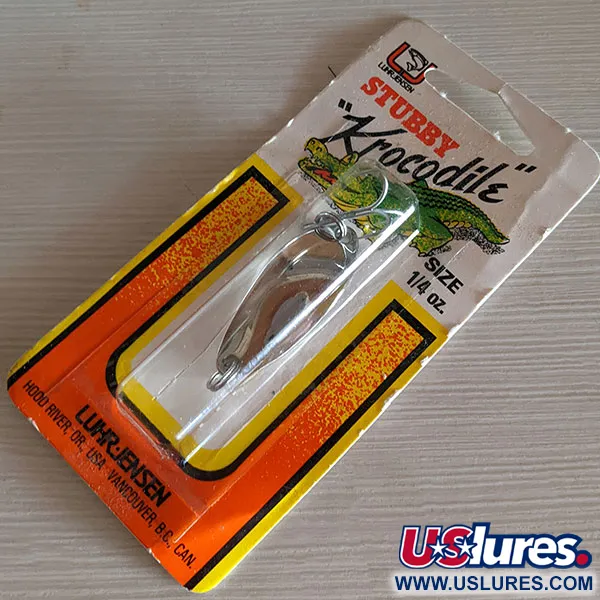 Luhr Jensen Lil' Kroc (Krocodile Stubby), nikiel, 7 g błystka wahadłowa #16494