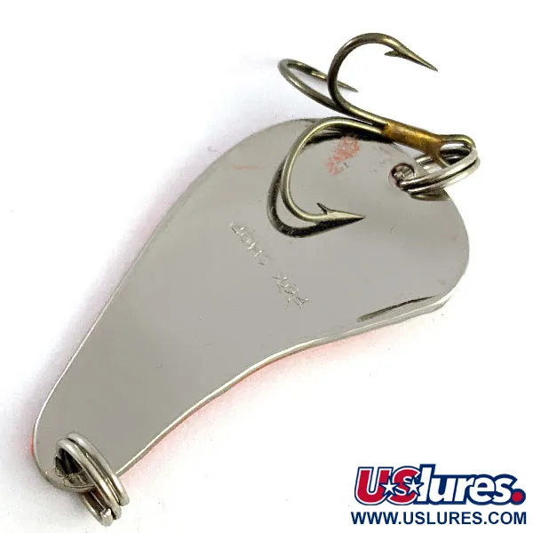 Worth PÖC Chop UV (świeci w ultrafiolecie)​, nikiel/czerwony UV, 11 g błystka wahadłowa #17050