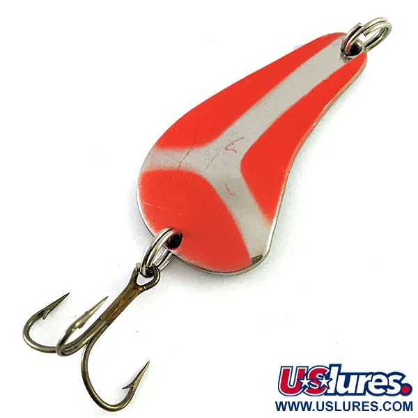 Worth PÖC Chop UV (świeci w ultrafiolecie)​, nikiel/czerwony UV, 11 g błystka wahadłowa #17050