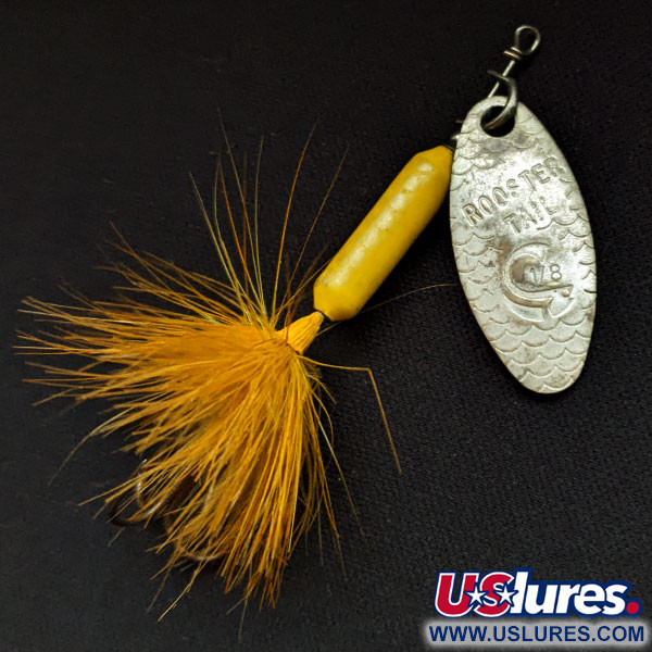 Yakima Bait Worden’s Original Rooster Tail, srebrny/żółty, 3,6 g błystka obrotowa #16624