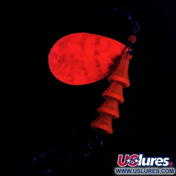  Luhr Jensen Tee Spoon 5​ UV (świeci w ultrafiolecie), nikiel/czerwony UV - świeci w ultrafiolecie, 12 g błystka obrotowa #16630