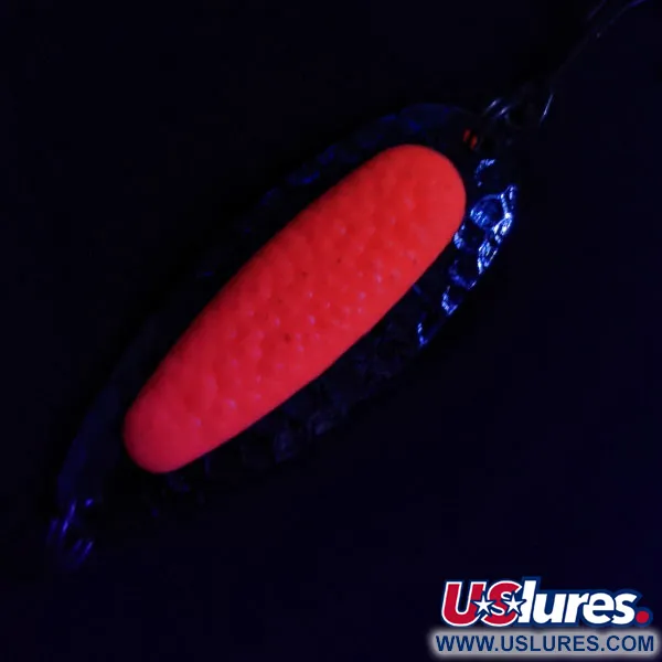  Blue Fox Pixee UV (świeci w ultrafiolecie), Młotkowany nikiel/różowy UV-świeci w świetle ultrafioletowym, 14 g błystka wahadłowa #16632