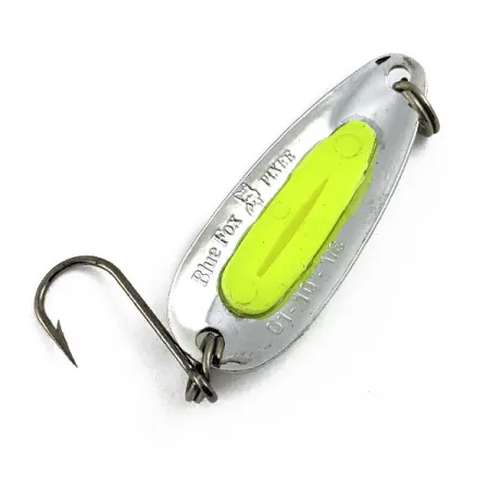 ​Blue Fox Pixee UV (świeci w ultrafiolecie), nikiel/żółty, 3,5 g błystka wahadłowa #16665