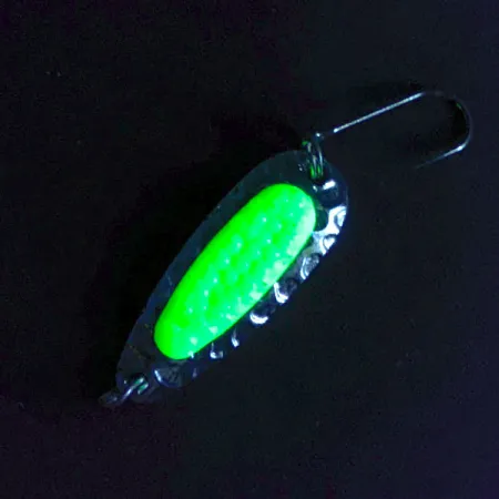 ​Blue Fox Pixee UV (świeci w ultrafiolecie), nikiel/żółty, 3,5 g błystka wahadłowa #16665