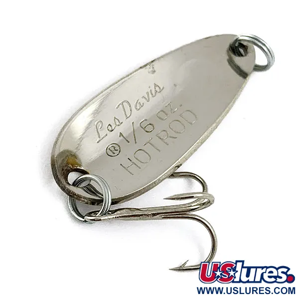 Luhr Jensen Les Davis Hotrod, nikiel/czerwony, 7 g błystka wahadłowa #16670