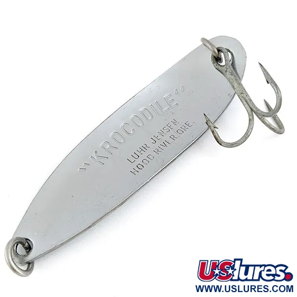 Luhr Jensen Krocodile #5, nikiel/niebieski, 28 g błystka wahadłowa #16708