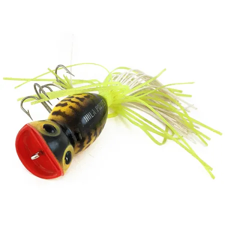 Fred Arbogast Hula Popper, brązowy tygrys, 14 g wobler #16721