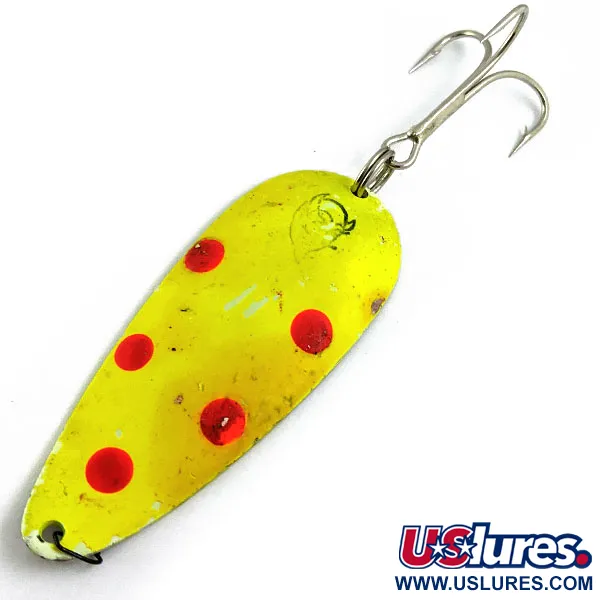 Eppinger Dardevle Dardevlet UV (świeci w ultrafiolecie), Żółty/czerwony/nikiel, 21 g błystka wahadłowa #16844