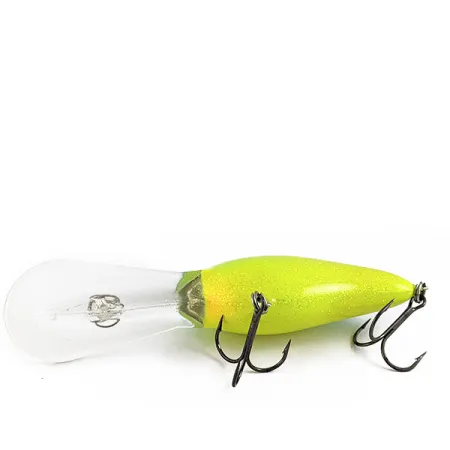 Norman DD22 HD (Heavy Diver) UV (świeci w ultrafiolecie), Żółty/niebieski/złoty brokat, 28 g wobler #16852