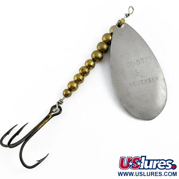  Luhr Jensen Monti 5, srebrny/mosiądz, 11 g błystka obrotowa #16916