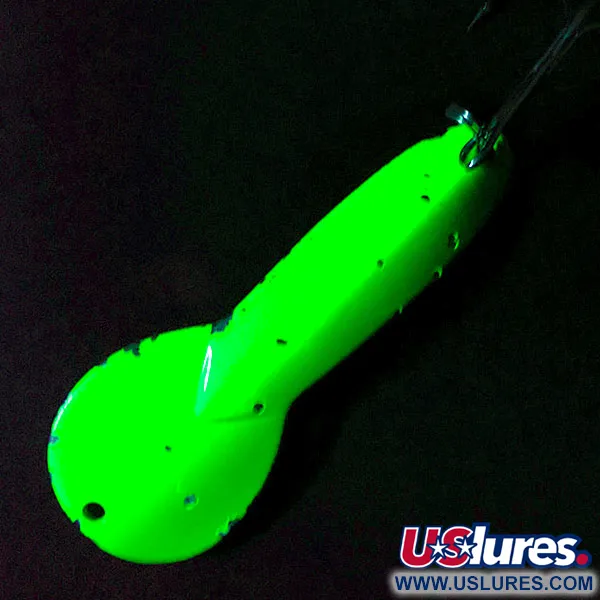 Acme ​Dazzler #3 UV (świeci w ultrafiolecie), Zielony/żółty/nikiel UV - świeci w ultrafiolecie, 17 g błystka wahadłowa #17000