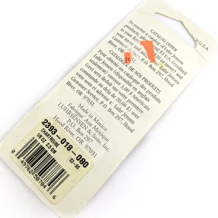 Luhr Jensen Hot Tail, Chartreuse, 3,5 g błystka obrotowa #17887