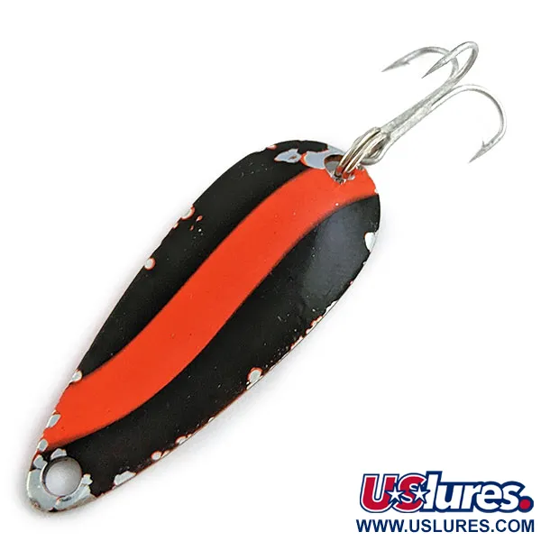  Worth Chippewa Steel Spoon, Czarny/czerwony/nikiel, 6 g błystka wahadłowa #17008