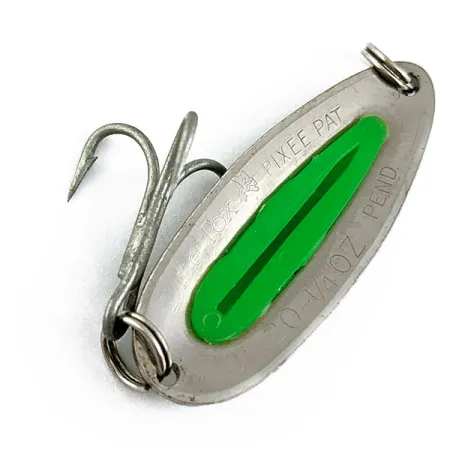 Blue Fox Pixee, nikiel/zielony, 7 g błystka wahadłowa #17031