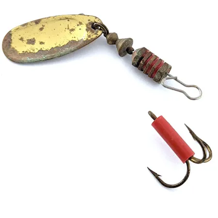 Mepps Comet 3 z możliwością wymiany haczyka, Żółty/niebieski/mosiądz, 6,5 g błystka obrotowa #17083