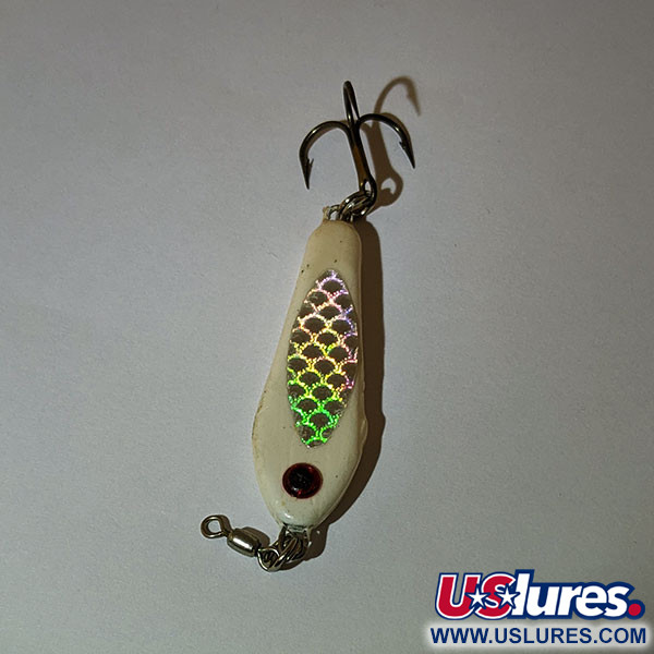 Other Bubba-Baits Zig Zag Spoon, pilker, Biały, 21 g błystka wahadłowa #17089