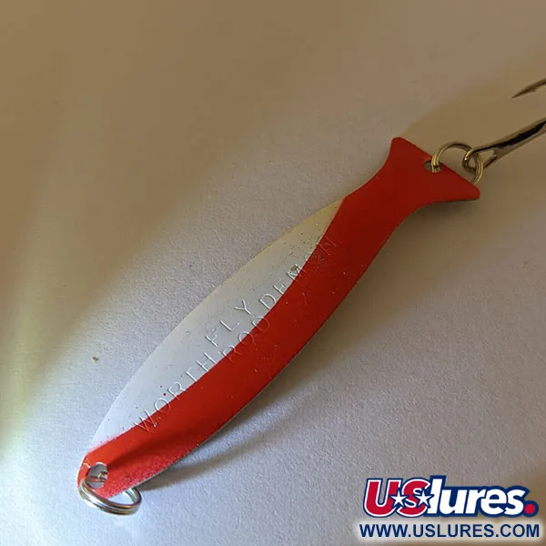  Worth Fly Rod Demon, Biały/czerwony/nikiel, 2,5 g błystka wahadłowa #17094