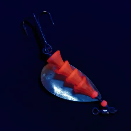 Luhr Jensen Tee Spoon 4 TEE Spoon UV (świeci w ultrafiolecie), mosiądz/czerwony UV - świeci w ultrafiolecie, 10 g błystka obrotowa #17116