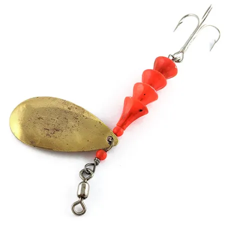 Luhr Jensen Tee Spoon 4 TEE Spoon UV (świeci w ultrafiolecie), mosiądz/czerwony UV - świeci w ultrafiolecie, 10 g błystka obrotowa #17116