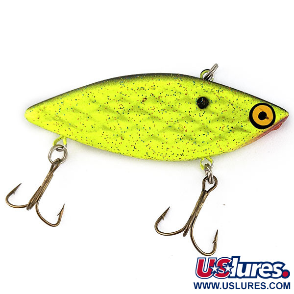  Strike King Diamond Shad UV (świeci w ultrafiolecie), Chartreuse UV, 14 g wobler #17171