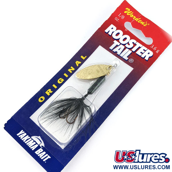 Yakima Bait Worden’s Original Rooster Tail, Black Coachdog, 3,6 g błystka obrotowa #17232