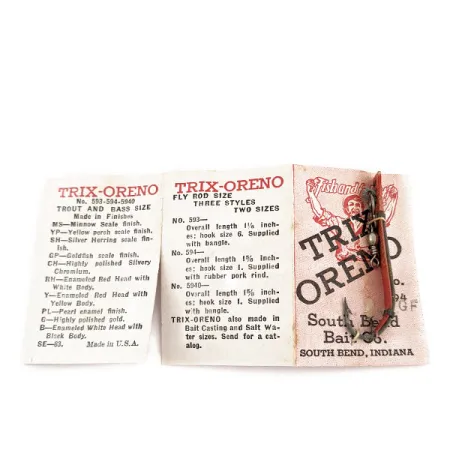 South Bend Trix-Oreno, czerwony, 2 g błystka wahadłowa #17296