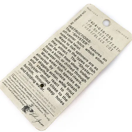 Luhr Jensen Shyster, złoto, 3,5 g błystka obrotowa #17309