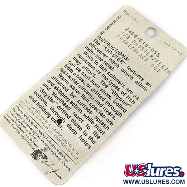  Luhr Jensen Shyster, złoto, 3,5 g błystka obrotowa #17309