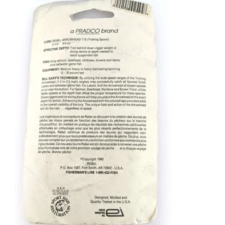 Rebel Arrowhead, Czarny, 17 g błystka wahadłowa #17547