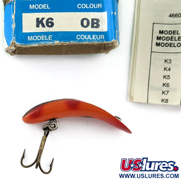 Helin Tackle Kwikfish K6, czerwony OB, 2,5 g wobler #17567