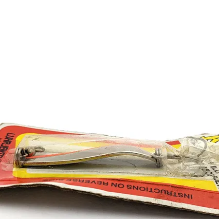 Luhr Jensen ​Krocodile #3 UV (świeci w ultrafiolecie, z lat 1970-tych), nikiel/czerwony UV, 9 g błystka wahadłowa #17644