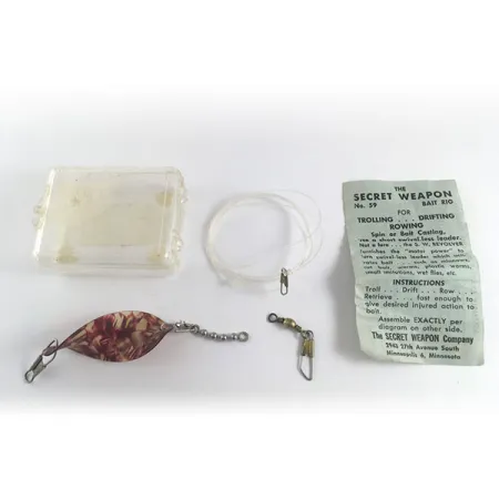 Zestaw do łowienia na żywca Secret Weapon No. 59 (z lat 1950-tych)