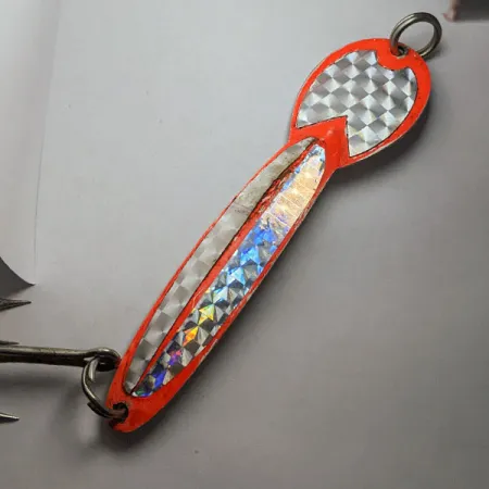 Glen Evans Loco 5, Nikiel/Czerwony, 28 g błystka wahadłowa #17923