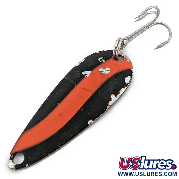 Worth Chippewa Steel Spoon, Czarny/Czerwony/Nikiel, 6 g błystka wahadłowa #17927