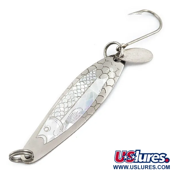 Luhr Jensen Needlefish 2, Nikiel, 3 g błystka wahadłowa #17955